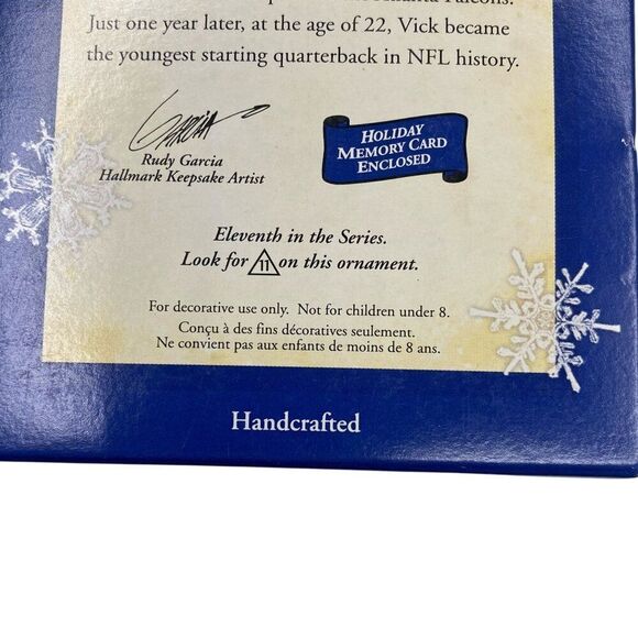 Michael Vick Football Legends Hallmark Ornament 2005 11th in series - Picture 2 of 3